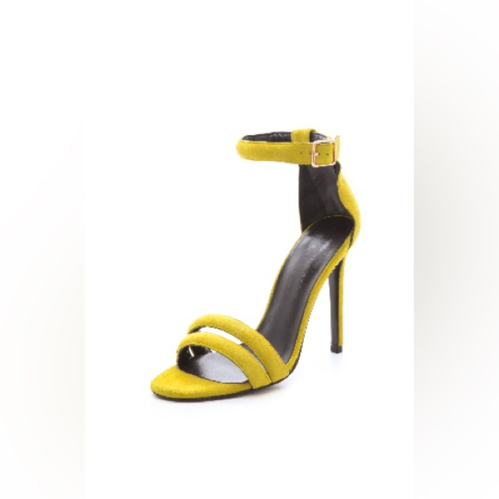 Nicholas Joclyn High Heel Sandals Suede Citrine 38